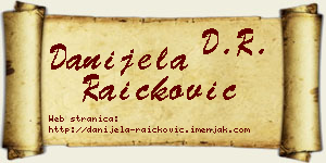 Danijela Raičković vizit kartica